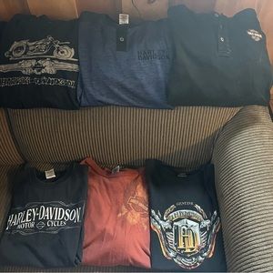 Harley Davidson Mens Shirts - Size Large - Like New - Lot of 6